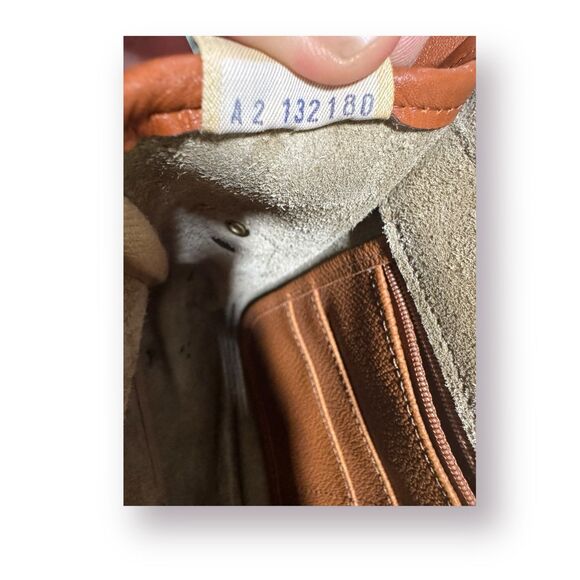 Dooney & Bourke AWL Vintage Satchel Taupe leather Carrier messenger bag purse - Picture 8 of 8